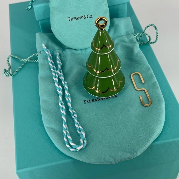 NWT Tiffany & Co Green Tree Holiday Ornament